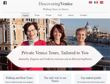 Tablet Screenshot of discoveringvenice.com